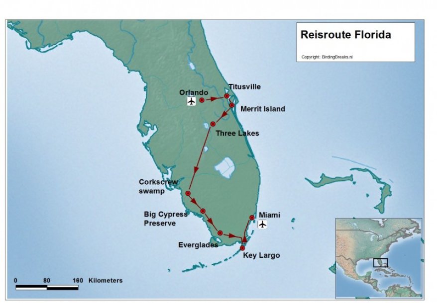 USA Groepsreis Florida route